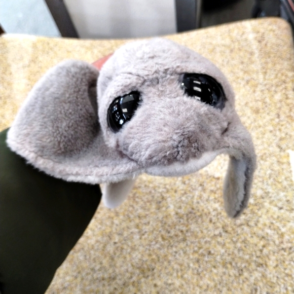 ✓Wishpets Droopy ray wide shimmery eye shimmery grey stingray plush - Picture 5 of 13